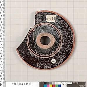 Terracotta fragment of a kylix (drinking cup)