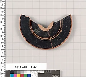 Terracotta fragment of a kylix (drinking cup)