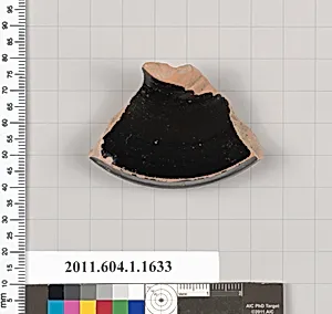 Terracotta fragment of a kylix (drinking cup)