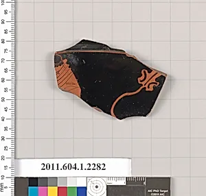 Terracotta fragment of a kylix (drinking cup)