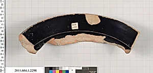 Terracotta fragment of a kylix (drinking cup)