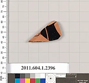 Terracotta fragment of a kylix (drinking cup)