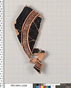 Terracotta fragment of a kylix (drinking cup)