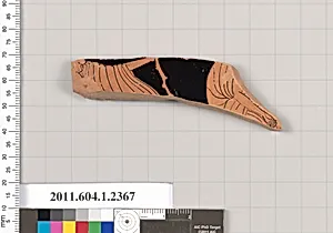 Terracotta fragment of a kylix (drinking cup)