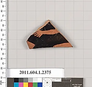 Terracotta fragment of a kylix (drinking cup)