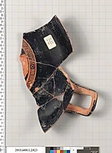 Terracotta fragment of a kylix (drinking cup)