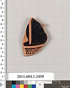 Terracotta fragment of a kylix (drinking cup)