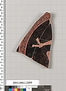 Terracotta fragment of a kylix (drinking cup)