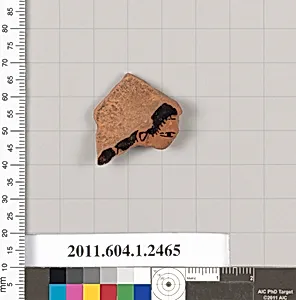 Terracotta fragment of a kylix (drinking cup)