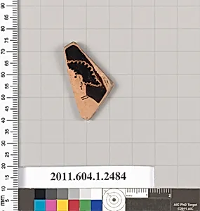 Terracotta fragment of a kylix (drinking cup)