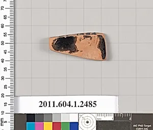 Terracotta fragment of a kylix (drinking cup)