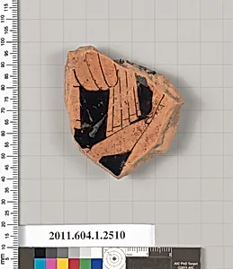 Terracotta fragment of a kylix (drinking cup)