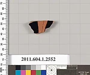 Terracotta fragment of a kylix (drinking cup)