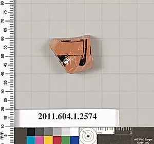 Terracotta fragment of a kylix (drinking cup)