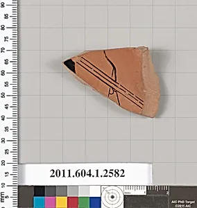 Terracotta fragment of a kylix (drinking cup)
