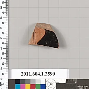 Terracotta fragment of a kylix (drinking cup)
