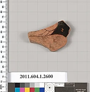 Terracotta fragment of a kylix (drinking cup)