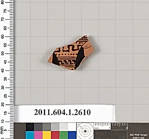 Terracotta fragment of a kylix (drinking cup)
