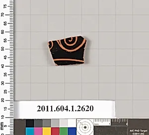 Terracotta fragment of a kylix (drinking cup)