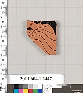 Terracotta fragment of a kylix (drinking cup)