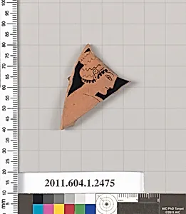 Terracotta fragment of a kylix (drinking cup)