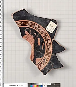 Terracotta fragment of a kylix (drinking cup)