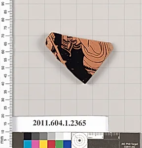 Terracotta fragment of a kylix (drinking cup)