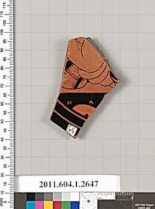 Terracotta fragment of a kylix (drinking cup)