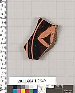 Terracotta fragment of a kylix (drinking cup)