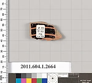 Terracotta fragment of a kylix (drinking cup)