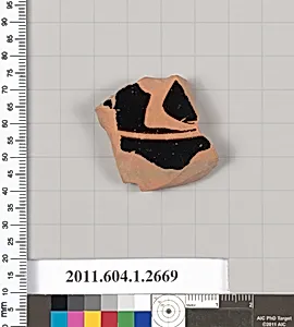 Terracotta fragment of a kylix (drinking cup)