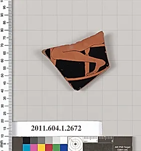 Terracotta fragment of a kylix (drinking cup)
