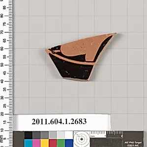 Terracotta fragment of a kylix (drinking cup)