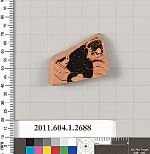 Terracotta fragment of a kylix (drinking cup)