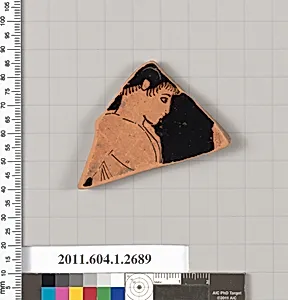 Terracotta fragment of a kylix (drinking cup)