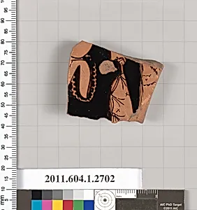 Terracotta fragment of a kylix (drinking cup)