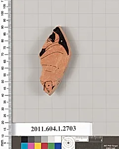 Terracotta fragment of a kylix (drinking cup)