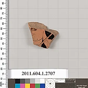 Terracotta fragment of a kylix (drinking cup)