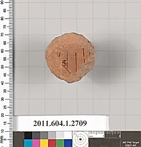 Terracotta fragment of a kylix (drinking cup)