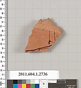 Terracotta fragment of a kylix (drinking cup)