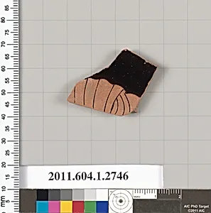 Terracotta fragment of a kylix (drinking cup)