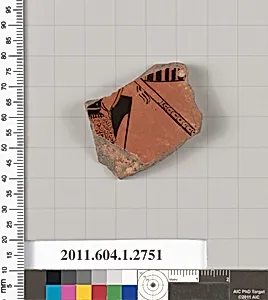 Terracotta fragment of a kylix (drinking cup)