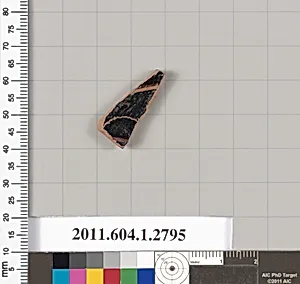 Terracotta fragment of a kylix (drinking cup)