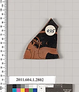 Terracotta fragment of a kylix (drinking cup)