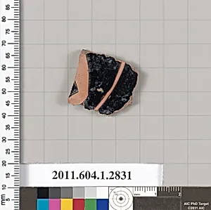Terracotta fragment of a kylix (drinking cup)