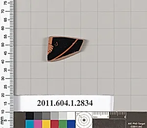 Terracotta fragment of a kylix (drinking cup)