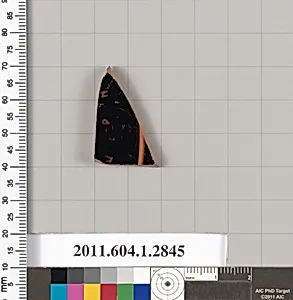 Terracotta fragment of a kylix (drinking cup)