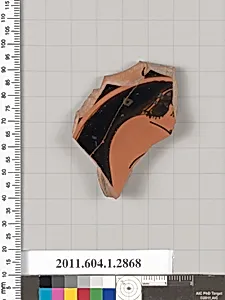 Terracotta fragment of a kylix (drinking cup)