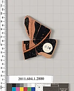 Terracotta fragment of a kylix (drinking cup)