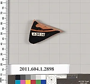 Terracotta fragment of a kylix (drinking cup)